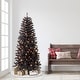 preview thumbnail 3 of 4, Puleo International 6 ft. Pre-Lit Black Carson Pine Artificial Christmas Tree