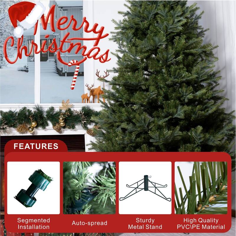 7/8/9Ft Artificial PE&PVC Christmas Tree with Stand