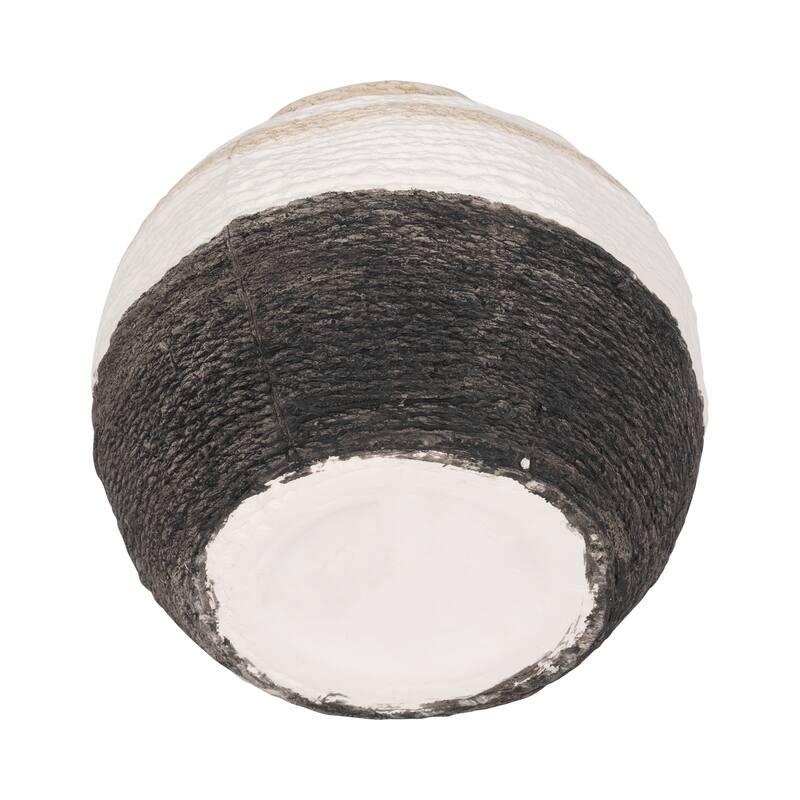 Sagebrook Home Striped Woven Textured Vase, Multi, Round