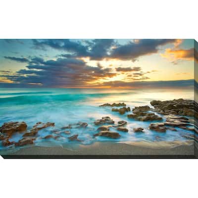 "Ocean Sunrise " by Patrick Zephyr Print on Canvas