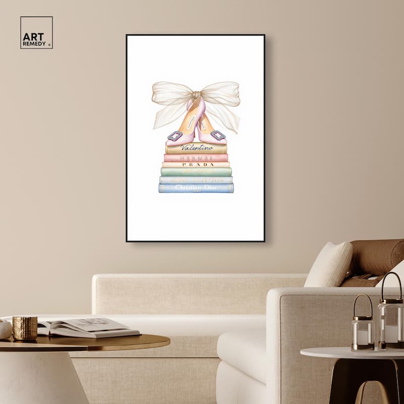 Bibliotheca Belle Canvas by Art Remedy