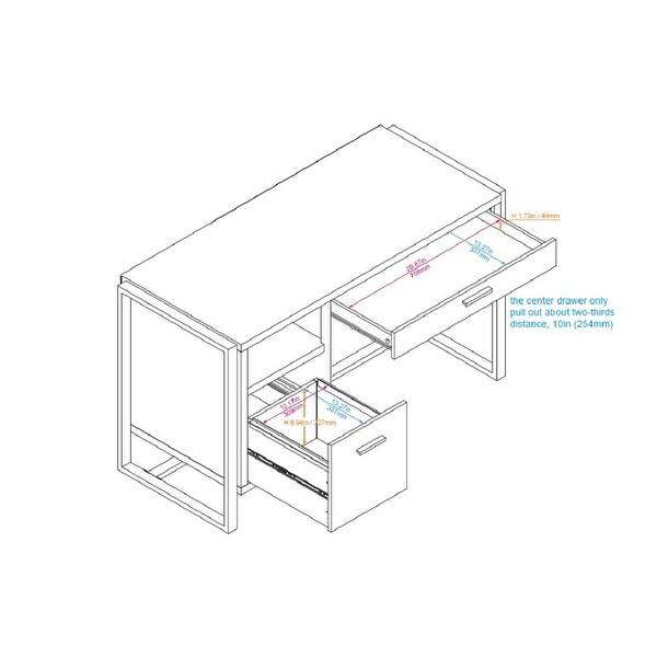 Shop Offex Home Office Student Writing Desk With Pull Out Drawer