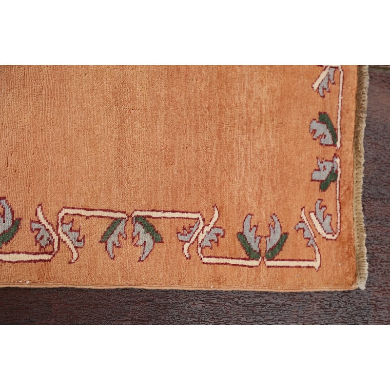 Bordered Gabbeh Kashkoli Oriental Area Rug Hand-knotted Wool Carpet - 2'8" x 3'9"
