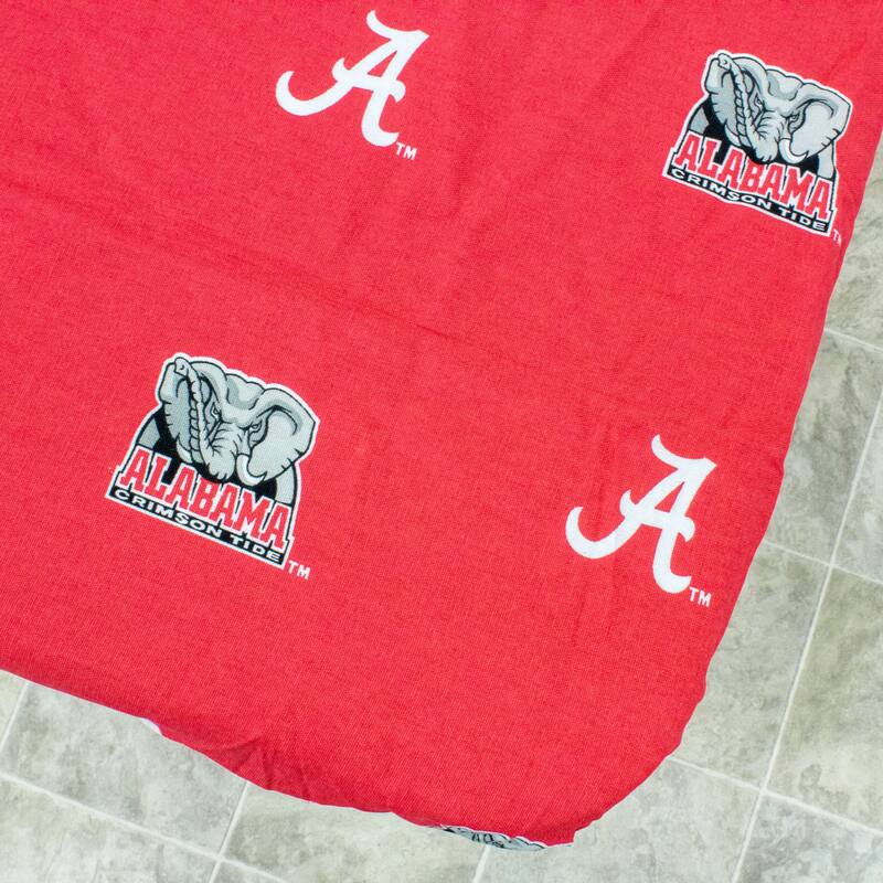 Alabama Crimson Tide Tailgate Fitted Tablecloth, 33" x 33", Card Table