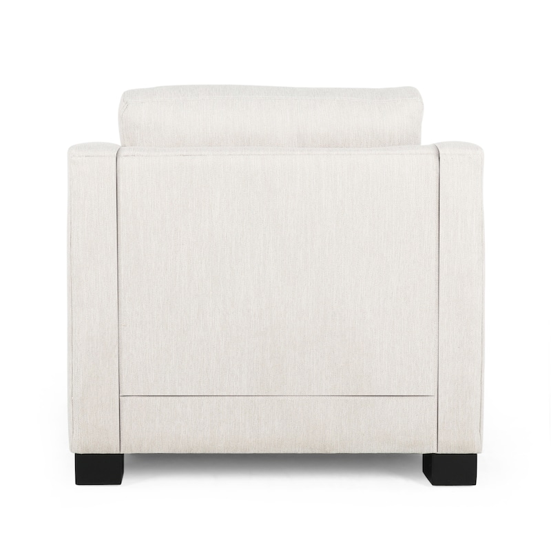 Roomfitters Modern Accent Chair, Upholstered Armchair with Sloping Arms for Living Room Seating, Cozy Club Chair