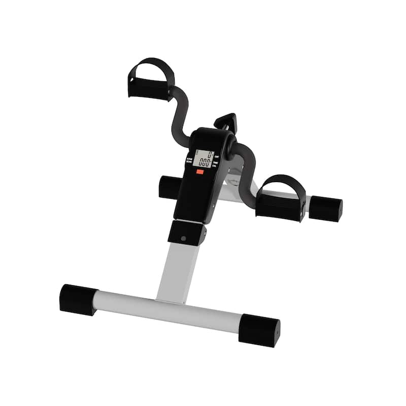 Wakeman Fitness Portable Under Desk Exercise Bike - Large - Grey/Black