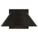 preview thumbnail 2 of 12, Access Lighting Solano Small Outdoor LED Wall Sconce - Square Backplate - Tapered Shade