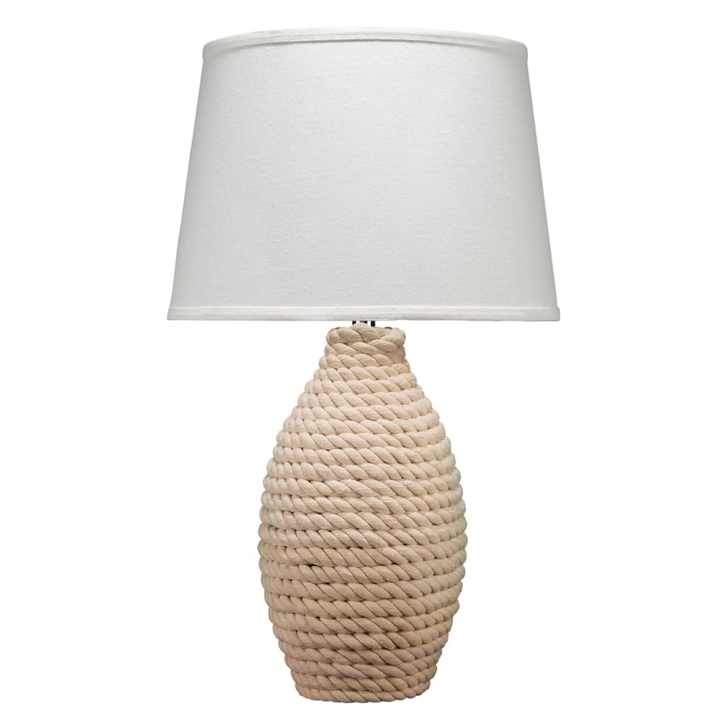 Alden Décor Avoca Jute Rope Table Lamp, Off White