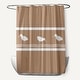 preview thumbnail 10 of 13, 71 x 74-inch Birdwalk Animal Print Shower Curtain Brown