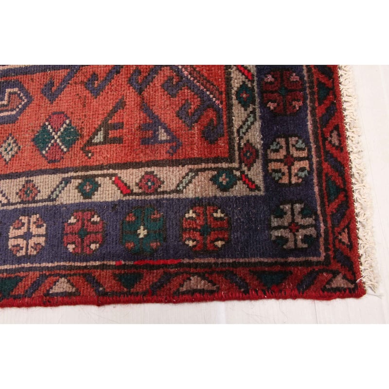 ECARPETGALLERY Hand-knotted Andelz Red Wool Rug - 4'1 x 7'6