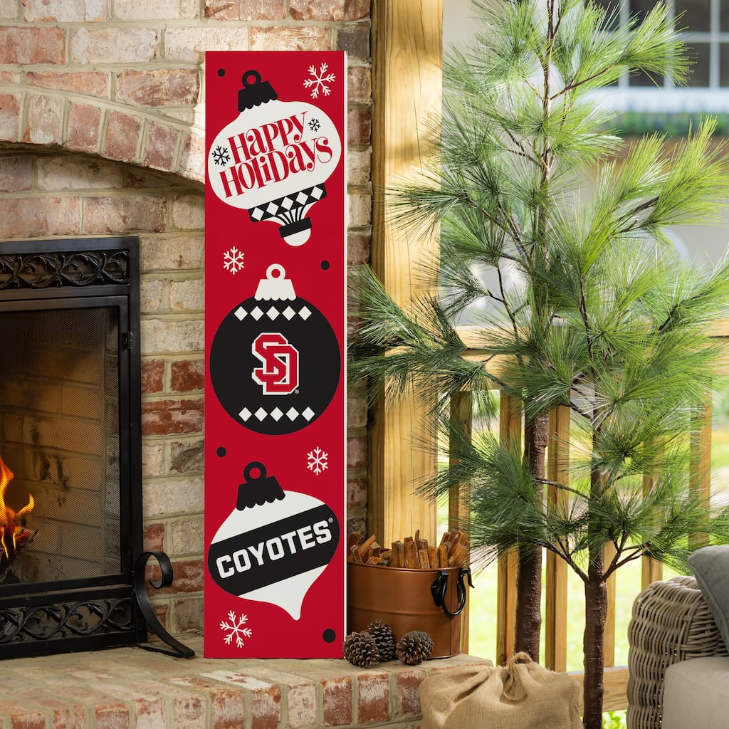 47" Double Sided Seasonal Porch Leaner, University of South Dakota - 47" x 11.25"