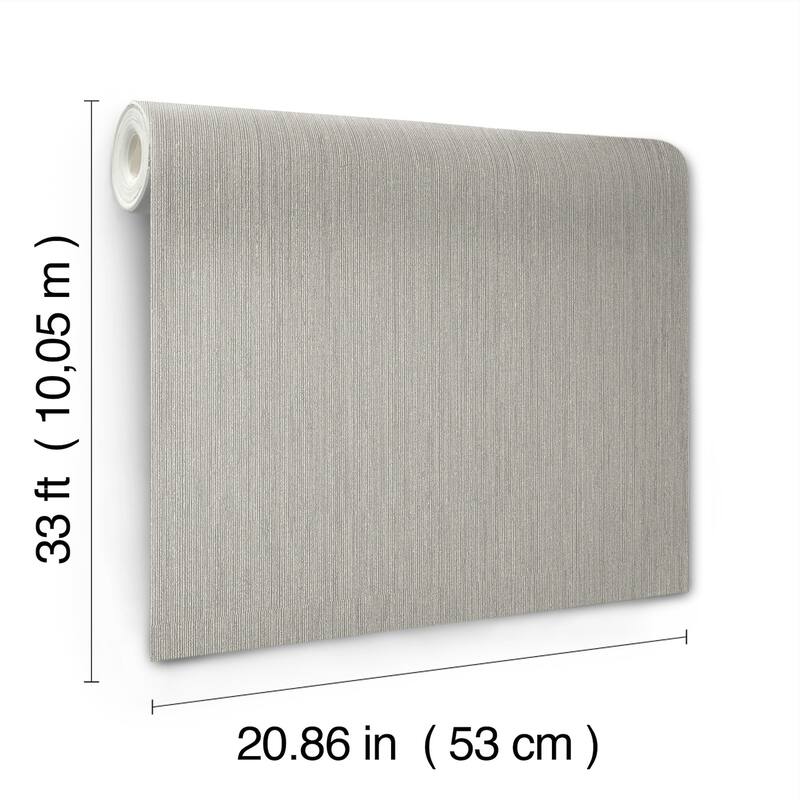 Midolin Canvas Taupe Texture Wallpaper