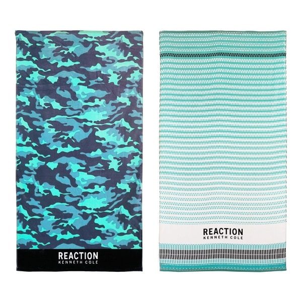 Kenneth Cole Reaction 2 Piece Cotton Beach Towel Set Bed Bath Beyond 31426150