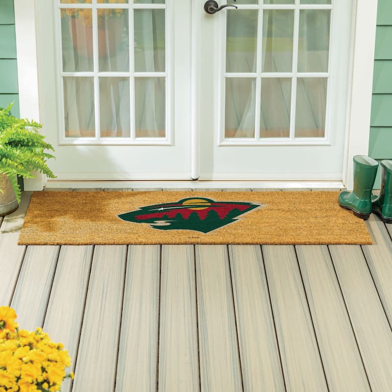 Minnesota Wild Full Color Indoor/Outdoor Coir Mat