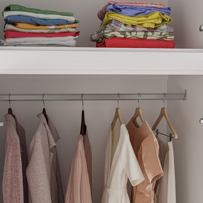 Armoires Wardrobes Shelves Door Bedroom Storage Closet(93.9"/74.2"H)