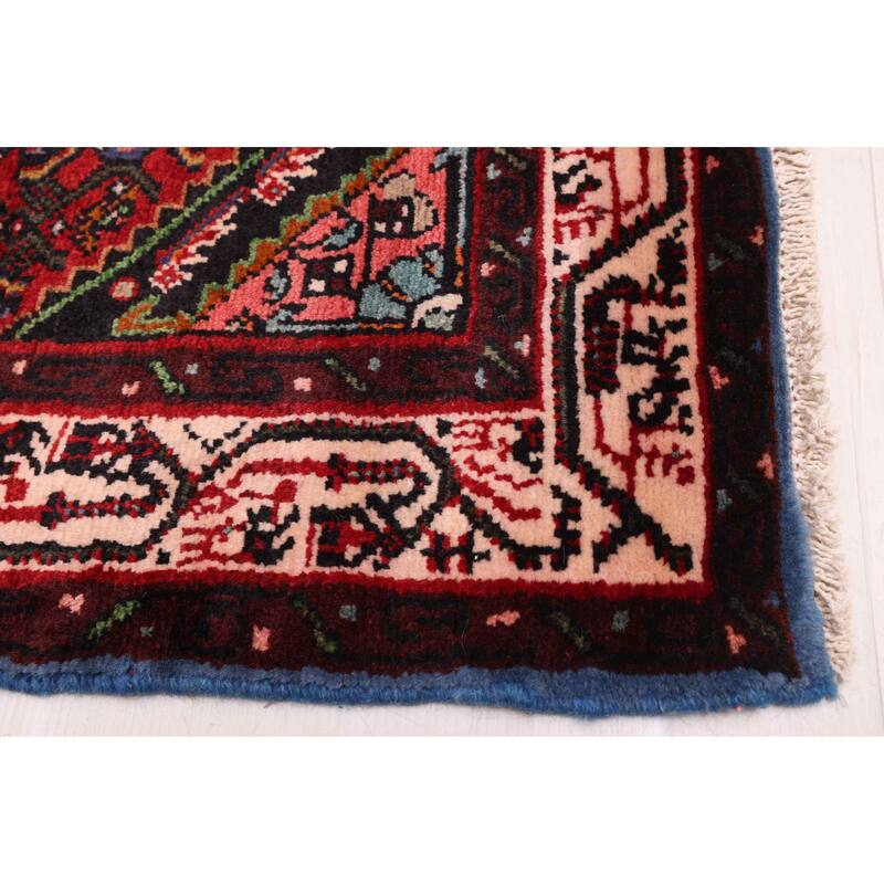 ECARPETGALLERY Hand-knotted Andelz Red Wool Rug - 3'7 x 9'9