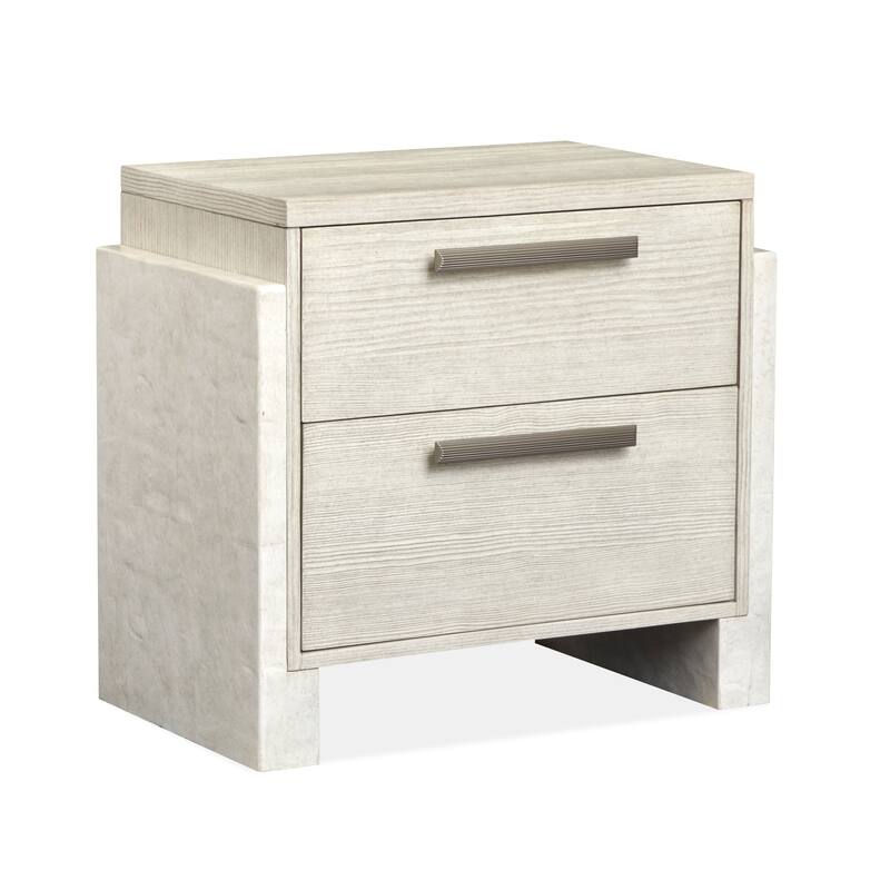 Magnussen Home Lorelei Misty Cloud Drawer Nightstand - 2-drawer