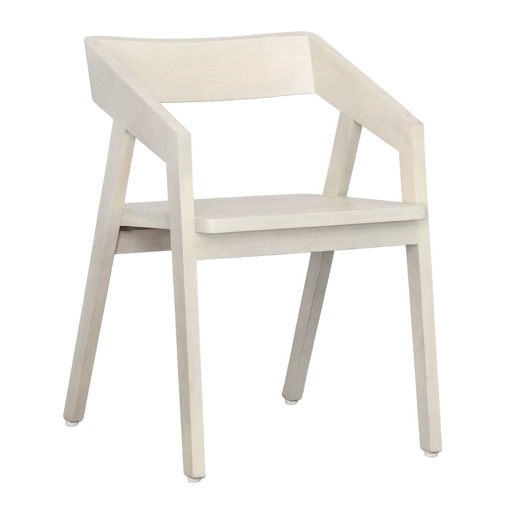 Bayfield Mango Wood Dining Chair, White