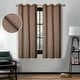 preview thumbnail 39 of 168, Superior Linen Washable Room Darkening Curtains, Set of 2 Panels 42" x 63" - Acorn