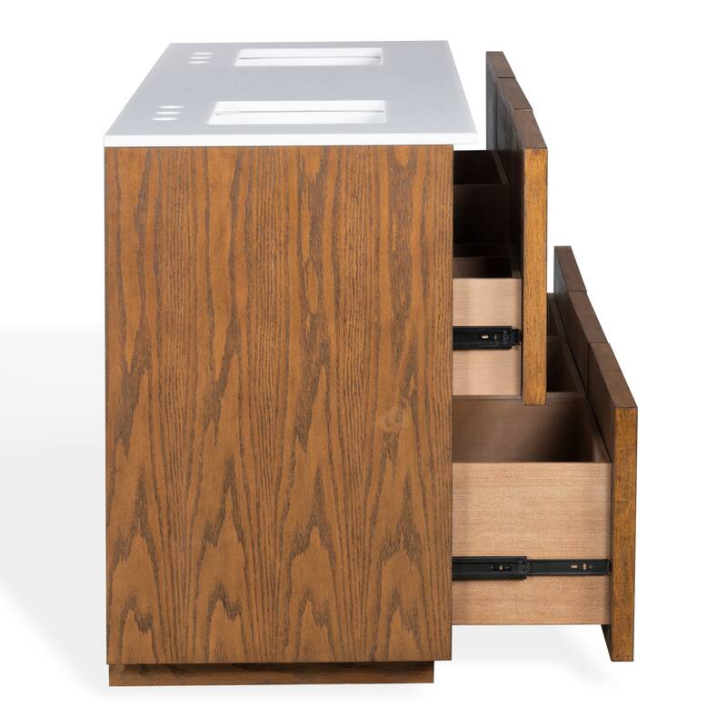 SAFAVIEH Couture Gabrietta Sink Vanity - 72"W x 22"D x 34"H