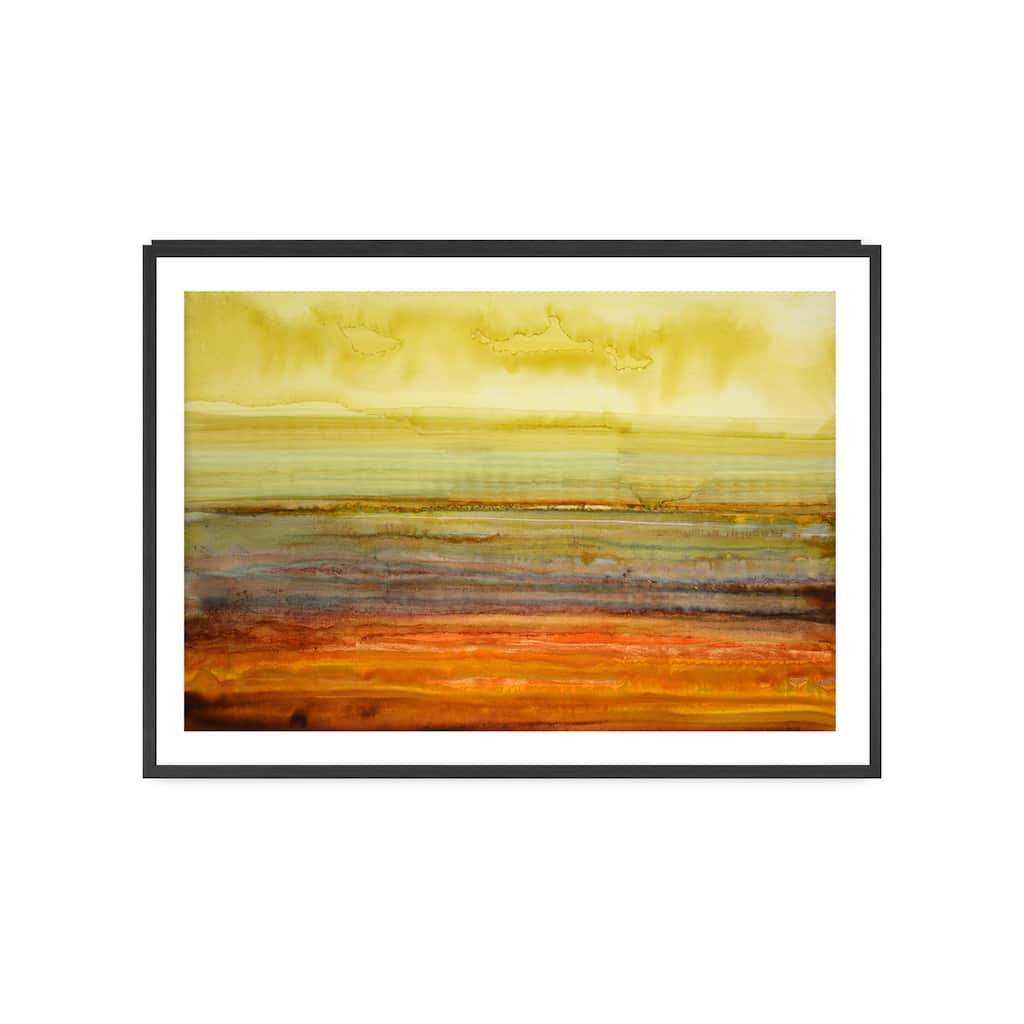 Amber Coast Framed Print Wall Art by Norman Wyatt Jr.