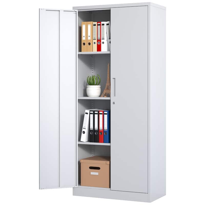 71"H Metal Garage Storage Cabinet