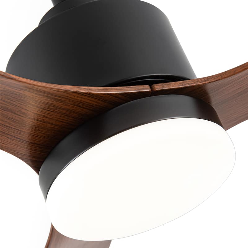 52 Inch LED Ceiling Fan with Lights and Remote-3-Blade