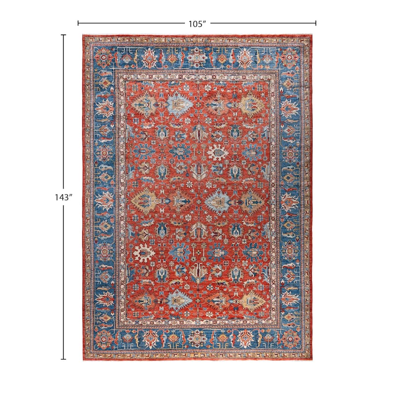 Serapi One-of-a-Kind Hand-Knotted Area Rug - Red - 8' 9" x 11' 11"