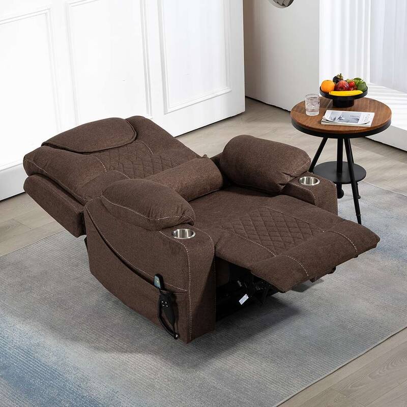 Upgraded Flagship Dual Motor Independent Control Oversized 180° Lay Flat Power Lift Recliner Chair