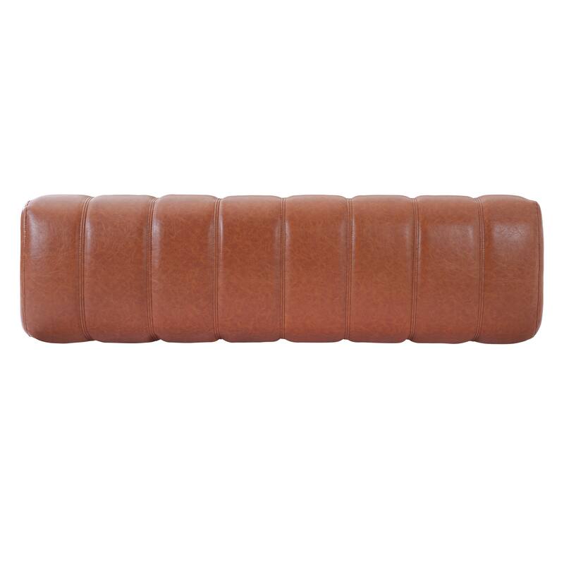 Christopher Knight Home - Modern Upholstered Dining Bench with Faux Fur Tufted Seating