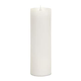 Set of 2 LED Lighted Pillar Candle with Moving Flame 9