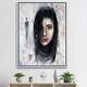 preview thumbnail 4 of 3, Designart "Portrait Of A Young Woman II" Traditional Framed Canvas Wall Art Print