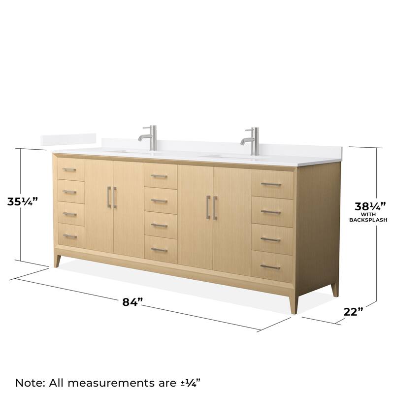 Wyndham Collection WCH7575-84D-QTZ-UNSMXX Janna 84" Free Standing
