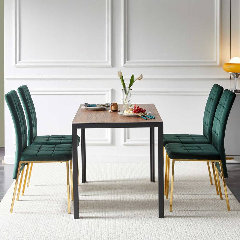 5-Piece Dining Set - Green