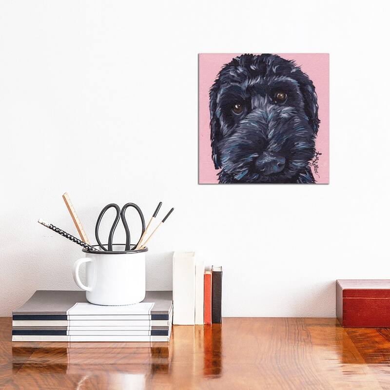 iCanvas "Labradoodle Dog II" by Hippie Hound Studios Canvas Print - 12x12x1.5