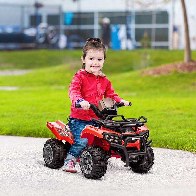 Electric Kids 4-Wheeler Ride On ATV with Music, Easy-to-Use Handlebar Controls and 45 Minutes of Playtime for 18-36 Months
