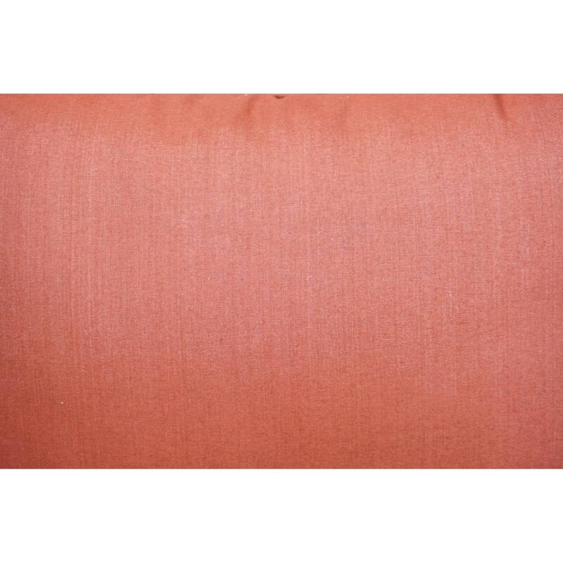 Home&Manor Premium Silk Throw Pillow Lumbar Red