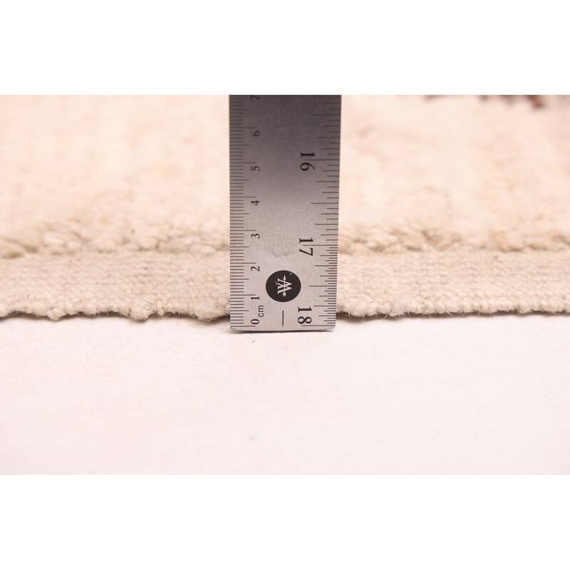 ECARPETGALLERY Hand-knotted Pak Finest Marrakesh Ivory Wool Rug - 8'0 x 9'9