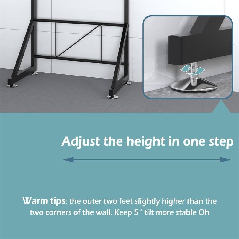 Dryer Washing Machine Shelf - 16"D x 27"W x 63"H