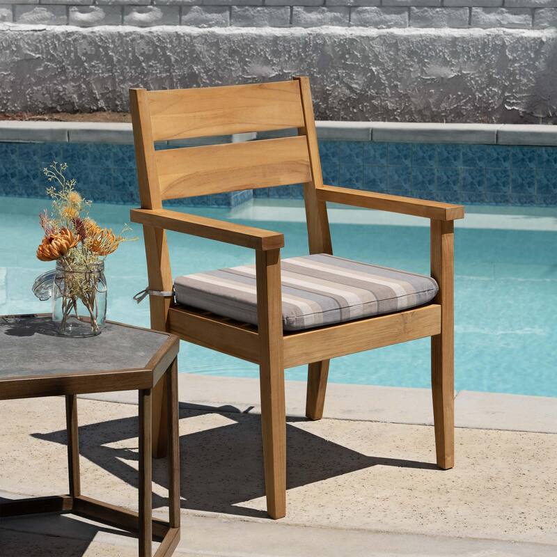 Outdoor Universal Seat Cushion (2-Pack) - 18" wide x 17.5" deep x 2.5" thick