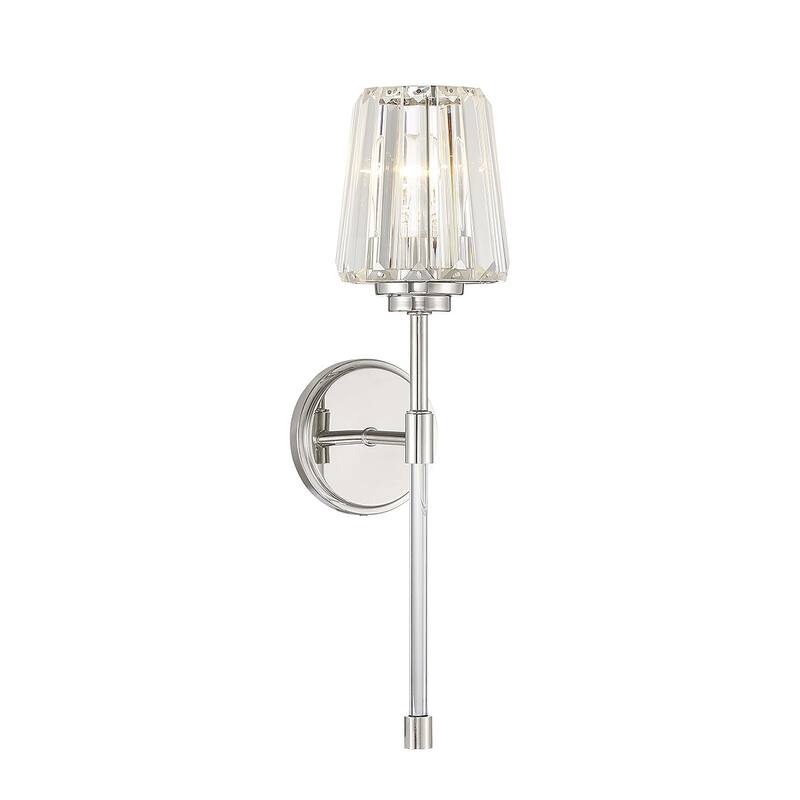 Savoy House 9-6001-1 Garnet 21" Tall Wall Sconce - Polished Nickel