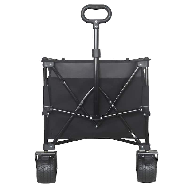Heavy-Duty Foldable Utility Wagon - 480lbs Capacity, Patented Ultra-Stable Frame, 1:6 Space-Saving Fold & 7"All-Terrain Wheels