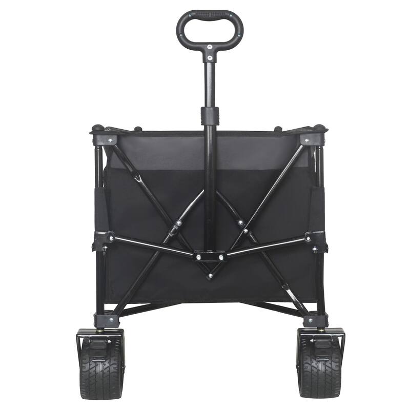 Heavy-Duty Foldable Utility Wagon - 480lbs Capacity,1:6 Space-Saving Fold & 7" All-Terrain Wheels,No Assembly Needed