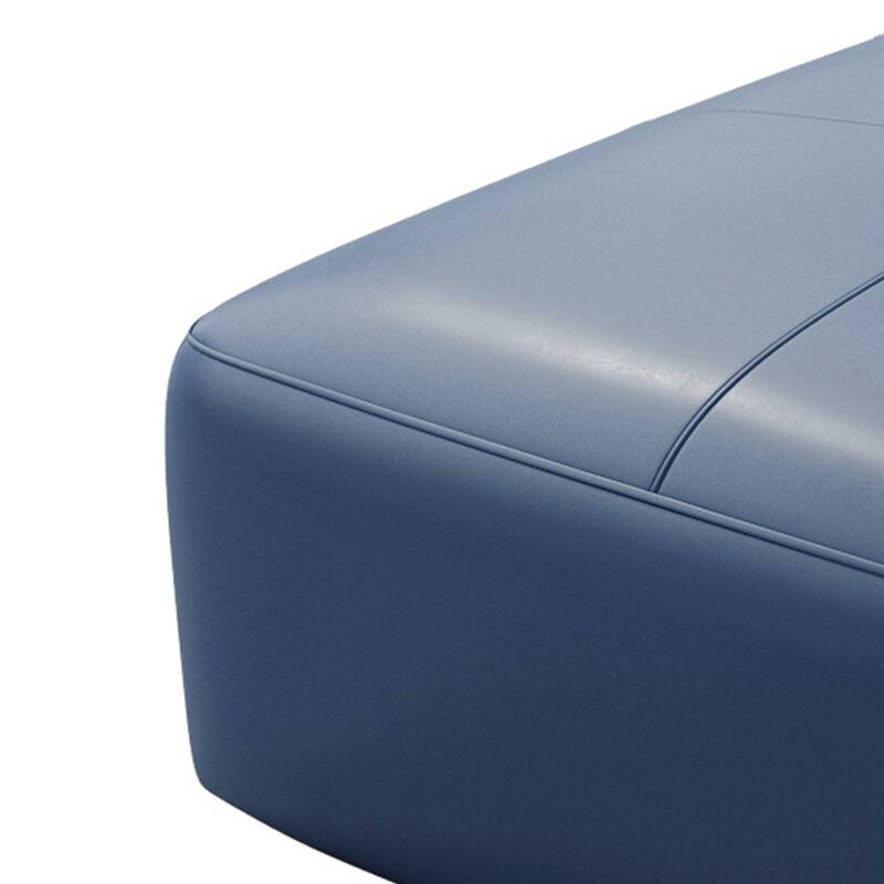 Elliot 22"/ 35"/ 43" W Modern Rectangular Genuine Leather Ottoman