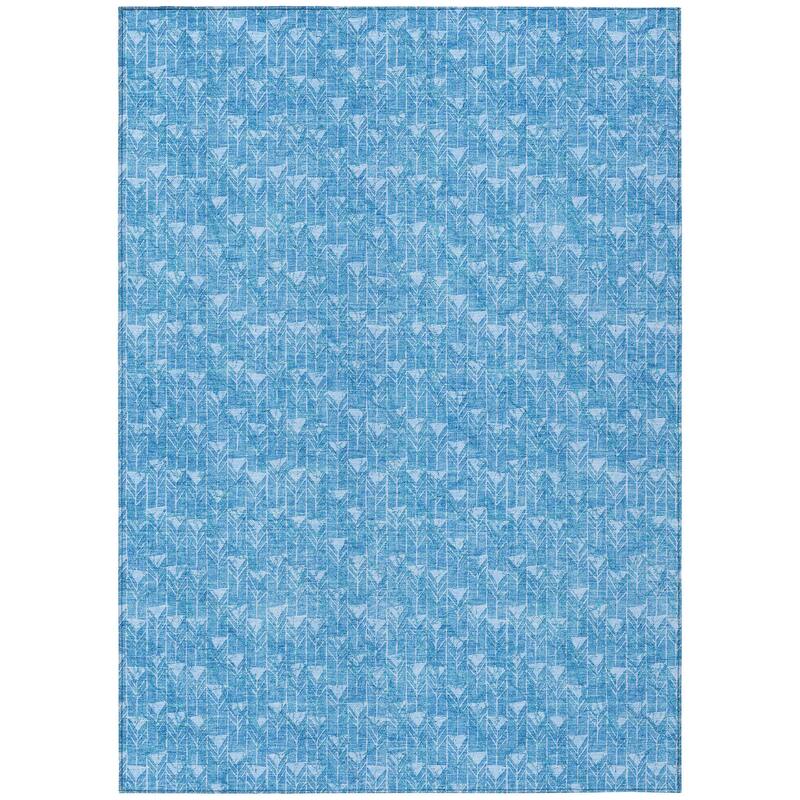 Cax Sleek Geometric Weather Resistant Versatile Elegance Outdoor Rug