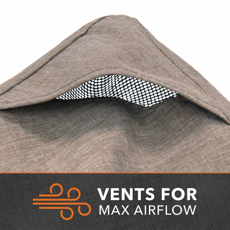 Modern Leisure® Garrison Patio Chair Cover, Waterproof, 27"L x 34"W x 31"H, Sandstone, 2-Pack