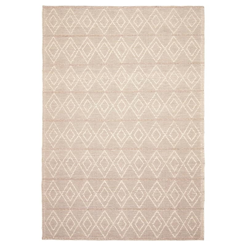 ECARPETGALLERY Braid weave Sienna Taupe Wool Rug - 6'1 x 8'10 - Taupe - 6'1 x 8'10