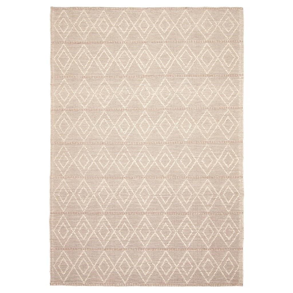 ECARPETGALLERY Braid weave Sienna Taupe Wool Rug - 6'1 x 8'10