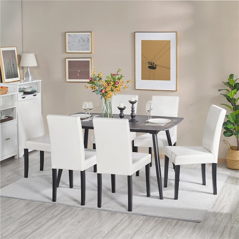 Yaheetech 4pcs Dining Room Chairs High Back for Home