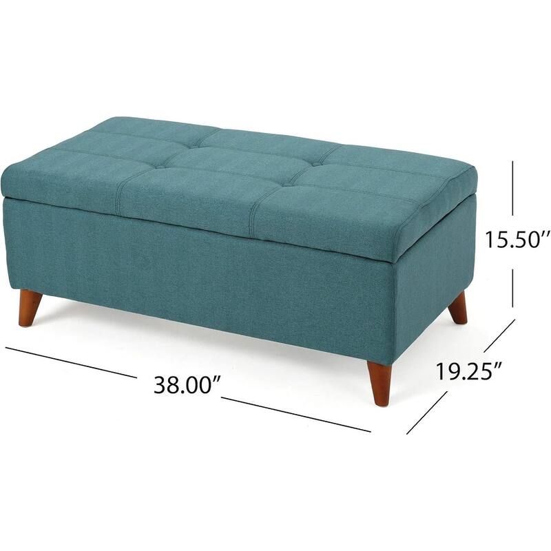 Tufted Button Storage Ottoman Bench with Flip Top for Bedroom